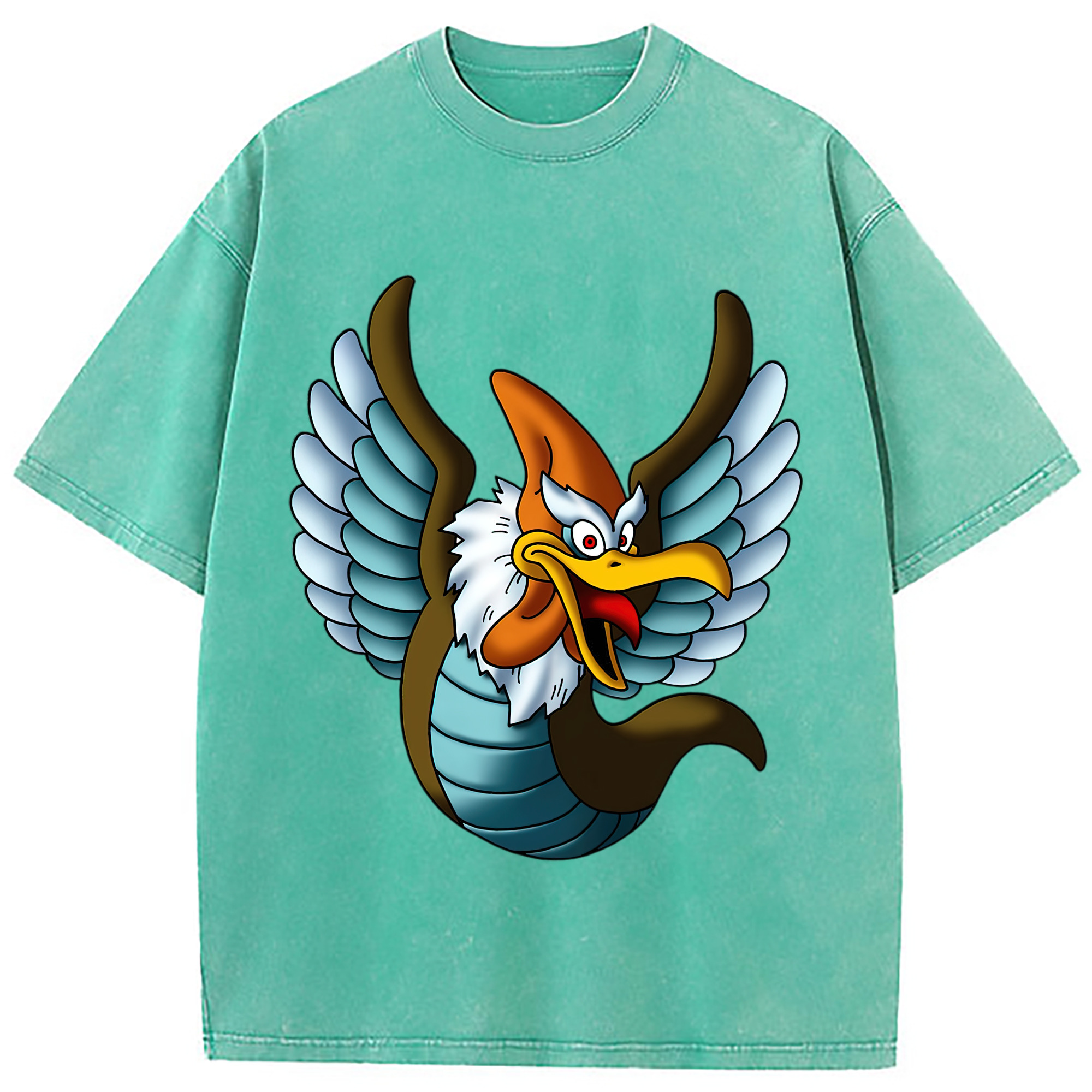 （画像用） ドラゴンクエスト Doragon Kuesuto Dragon Quest 綿100% ヴィンテージ風 半袖Tシャツ（フロントプリント）